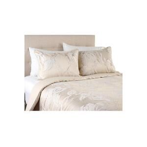 Northern Nights Layered Floral Jacquard Comforter & Sham Set Sand